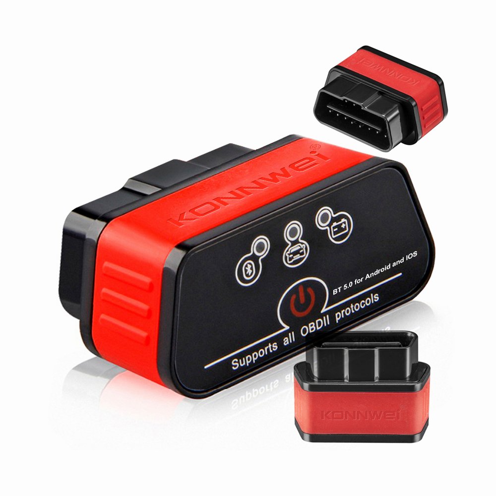 Original Konnwei KW903 OBD2 Interface Elm327 bluetooth Obd2 Scanner with 25k80 V1.5